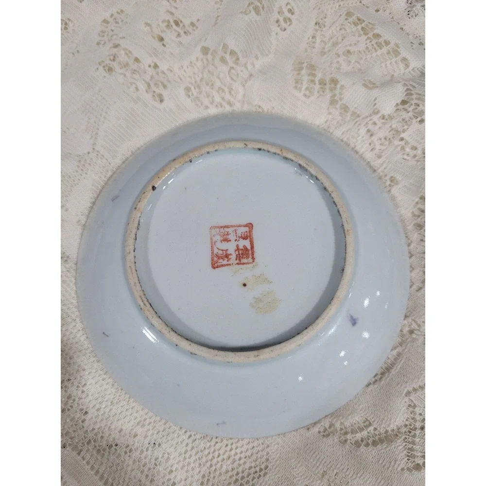 Republic Period Famille Rose Porcelian Dish Yu Yuan Chang